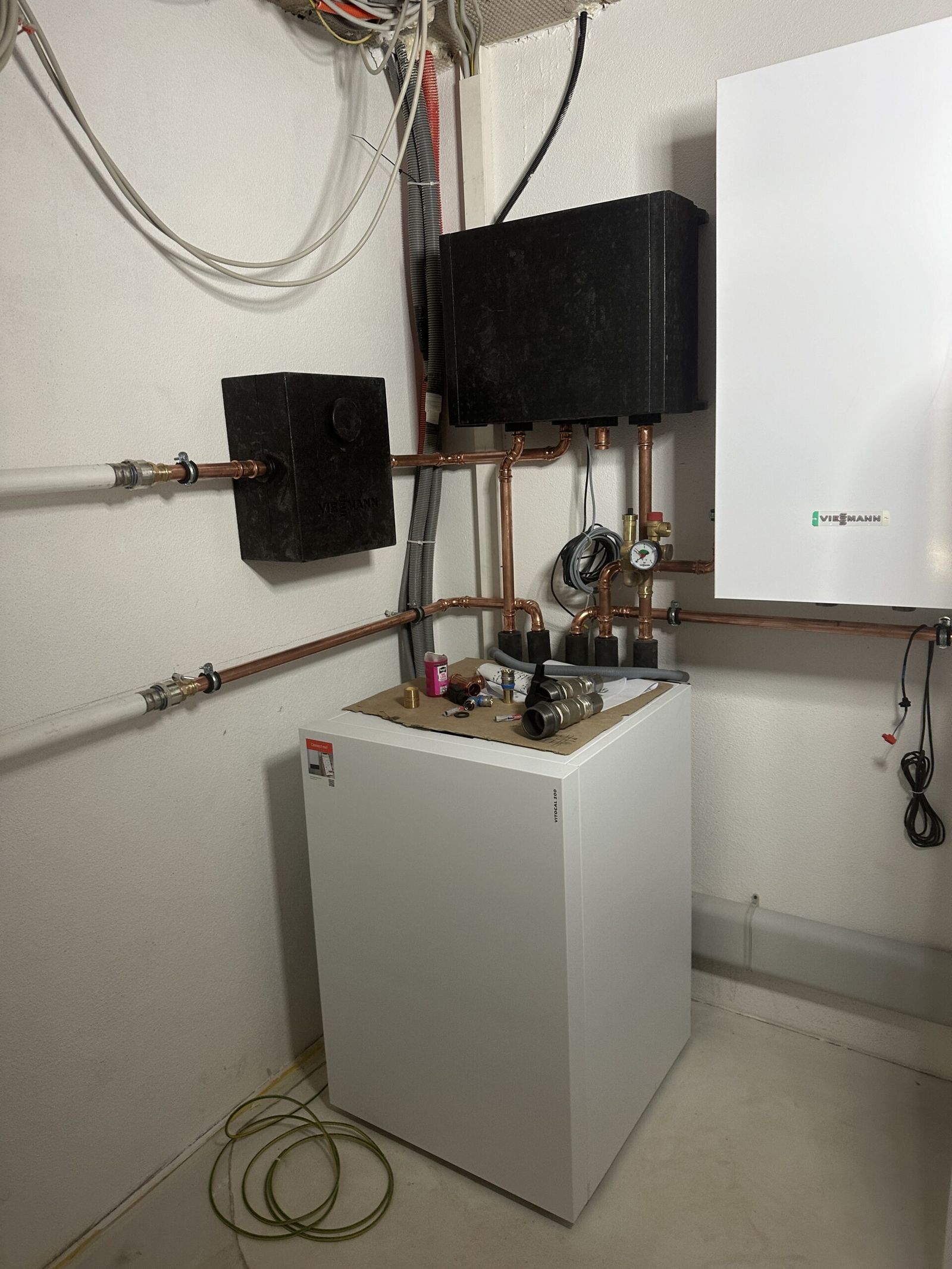 Chaufferie en cours de réalisation